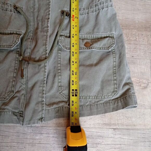 Billabong Military Field Jacket Small S Olive Green Cotton Lightweight Utility - Picture 5 of 9